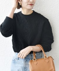 SHIPS any WOMEN/《追加予約》SHIPS any:〈手洗い可能〉ジャカード バンピー クルーネック プルオーバー/507857860