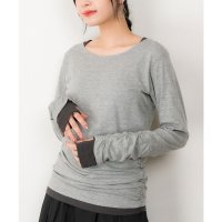 JUNGLE JALOPY/ジャングルジャロピー JUNGLE JALOPY フェイクレイヤードロングTシャツ/507857864