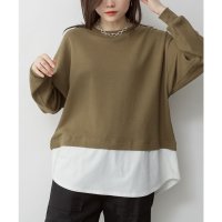 JUNGLE JALOPY/ジャングルジャロピー JUNGLE JALOPY ワッフル裾切り替え長袖Tシャツ/507857869