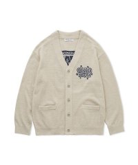 GELATO PIQUE HOMME/【HOMME】エアモコピケロゴジャガードカーディガン/507857903