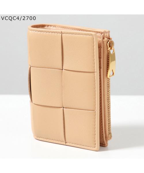 ボッテガヴェネタ 長財布 イントレチャート 二つ折り財布 クリームベージュ ボッテガヴェネタ 長財布 イントレチャート 二つ折り財布