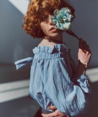 N Natural Beauty Basic/オフショルペーパーバックブラウス/507858597
