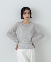 N Natural Beauty Basic/ロゴ刺繍シアーニット/507858609
