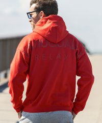 1PIU1UGUALE3 RELAX/ウノ ピゥ ウノ ウグァーレ トレ リラックス 1PIU1UGUALE3 RELAX バックロゴプリント裏起毛プルオーバーパーカー/504454703
