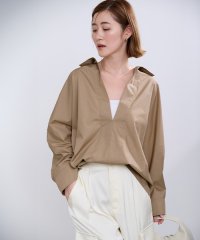 ur's/スキッパーネックドルマンスリーブオーバーサイズシャツ/507860890