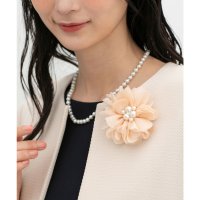 Honeys/ハニーズ Honeys コサージュ＆ネックレス コサージュ ネックレス アクセサリー セレモニー フォーマル 花 フェイクパール オールシーズン 白 レディース/507860946