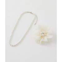 Honeys/ハニーズ Honeys コサージュ＆ネックレス コサージュ ネックレス アクセサリー セレモニー フォーマル 花 フェイクパール オールシーズン 白 レディース/507860946
