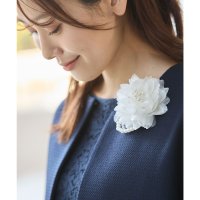 Honeys/ハニーズ Honeys パール使いコサージュ コサージュ アクセサリー セレモニー フォーマル 花 フェイクパール オールシーズン 白 結婚式 レディース/507860949
