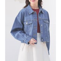 Honeys/ハニーズ Honeys ショート丈Gジャン アウター ジャケット Gジャン ショート丈 ショートアウター デニム BCIコットン 綿100％ レスウォーター レ/507860977