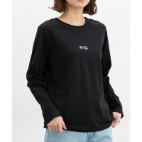 Honeys/ハニーズ Honeys ロゴ刺繍Tシャツ トップス カットソー 長袖 コットン 綿 Tシャツ ロンT 長袖Tシャツ USAコットン 綿100％ ロゴ 刺繍 レデ/507860978