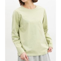 Honeys/ハニーズ Honeys ロゴ刺繍Tシャツ トップス カットソー 長袖 コットン 綿 Tシャツ ロンT 長袖Tシャツ USAコットン 綿100％ ロゴ 刺繍 レデ/507860978