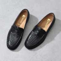 PASCUCCI/パスクッチ PASCUCCI レザーメッシュローファー/507861292