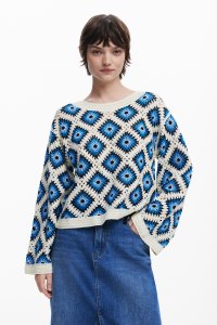 Desigual/デシグアル Desigual マルチカラーのクロシェセーター/507861380