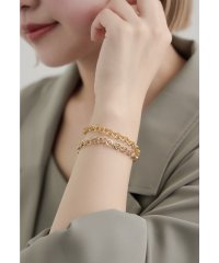 niana/ニアナ niana 2wayアンティークチェーンブレスレット 2連 バングル ショートネックレス ゴールド 結婚式 二次会 同窓会 成人式 パーティー お呼ばれ/507861506