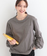 SHOO・LA・RUE Cutie Blonde/【洗える/S－LL】一枚でもレイヤードでも ラウンドヘムポケット付きロンT/507861698