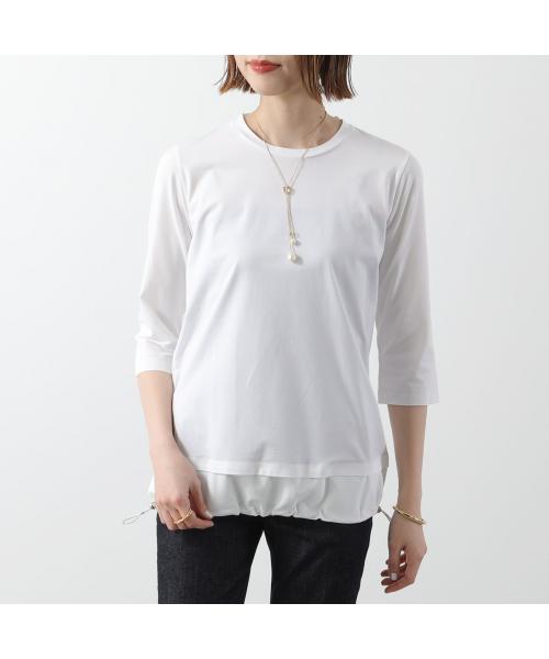 HERNO Tシャツ JG000142D 52003 五分袖 クルーネック セール】ヘルノ HERNO HERNO Tシャツ JG000142D 52003 五分袖