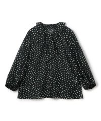 Ballsey/シアーフラワープリント フレアータイブラウス/507862649