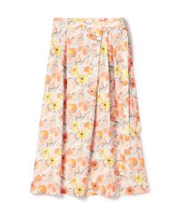 Ballsey/スプリングフラワープリント アシンメトリータックスカート/507862655