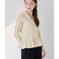 titivate/ティティベイト titivate ペプラムデザインVネックカーディガン/507862747