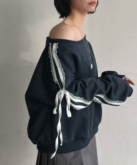 Jewelobe/ジュエローブ Jewelobe ルーズボートネックレレースリボンプルオーバー/507862809