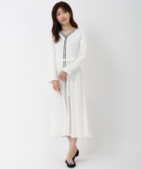 MISCH MASCH/ミッシュマッシュ MISCH MASCH 2025春夏新作 カフス袖Vネックニットワンピース/MM517413/507863105