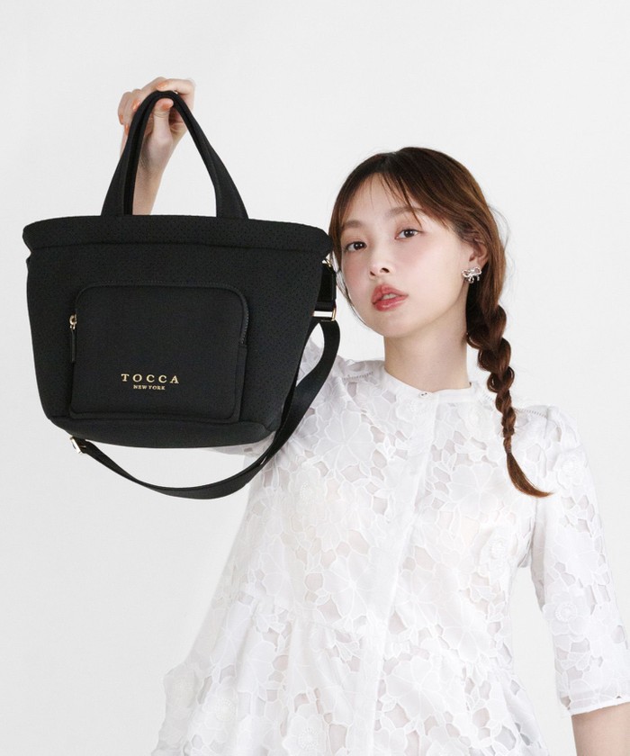 新品 TOCCA ブラック トートバッグ - メルカリ