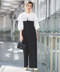 RUIRUE BOUTIQUE/ルイルエブティック RUIRUE BOUTIQUE タックケープカラーブラウス＆サロペットセット/507840716