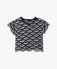 agnes b. FEMME/コットン メッシュ フレンチスリーブ トップス "Dentelle"/507861560
