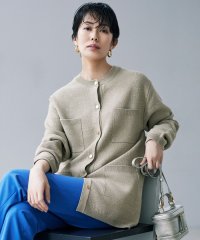 JIYU-KU（SMALL SIZE）/【カタログ掲載・洗える】シャイニーツイードニット アウター/507863598