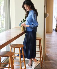 KUMIKYOKU（LARGE SIZE）/【WEB限定・2SET】ポンチトップス×プリーツスカートセットアップ/507863617