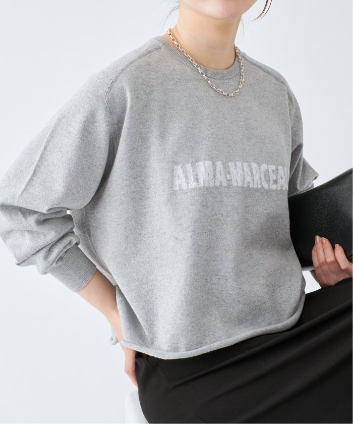 IENA ニット セーター LEVITAコットン ロゴニット レディース