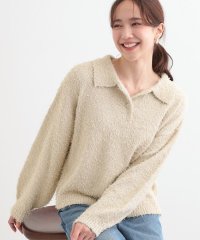 SHOO・LA・RUE Cutie Blonde/【S－LL】大人ヘルシー やわらかカールヤーン ポロニット/507864236