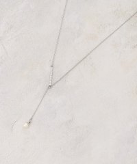 grove/パール調ビジューバーY字ショートネックレス/507864463
