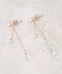 grove/パール調ビジューロングチェーンピアス/507864470