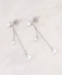 grove/パール調ビジューロングチェーンピアス/507864470