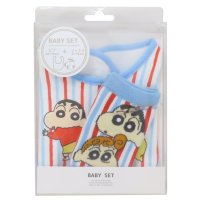 cinemacollection/シネマコレクション cinemacollection クレヨンしんちゃん ベビー用品 ベビーセット ビブ＆ソックス ストライプ スモールプラネット プレゼント /507864578