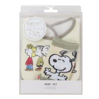 cinemacollection/シネマコレクション cinemacollection スヌーピー ベビー用品 ベビーセット ビブ＆ソックス フレンズ ピーナッツ スモールプラネット プレゼント/507864590