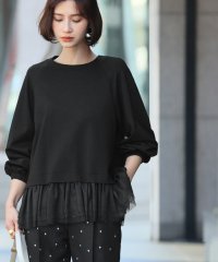 ELFRANK/エルフランク ELFRANK チュールドッキングレイヤード風プルオーバー【洗える】/507864708