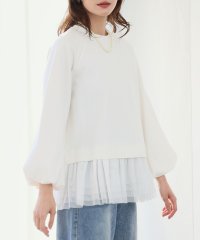 ELFRANK/エルフランク ELFRANK チュールドッキングレイヤード風プルオーバー【洗える】/507864708