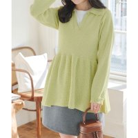 KOBE LETTUCE/コウベレタス KOBE LETTUCE ペプラムスキッパーニット [C7392]/507864774