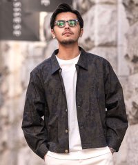 CavariA/キャバリア CavariA CavariA 日本製ビンテージフラワーゴールドボタンショートJKT 長袖シャツ/507864794
