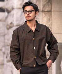 CavariA/キャバリア CavariA CavariA 日本製ビンテージフラワーゴールドボタンショートJKT 長袖シャツ/507864794