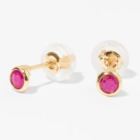 L&Co./エルアンドコー L&Co. K10誕生石ピアス【7月ルビー】/507865216