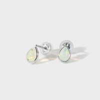 L&Co./エルアンドコー L&Co. K10オパールピアス ホワイトゴールド/507865221