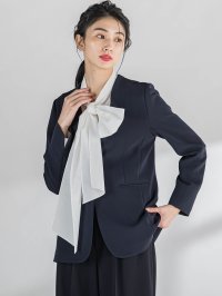 la.f…(Lsize)/ラ エフ エルサイズ la.f…(Lsize) 【大きいサイズ】ダブルクロスジャケット≪手洗い可能≫/507865405