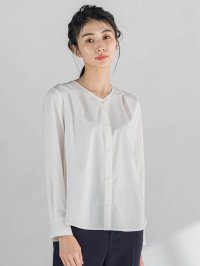 la.f…(Lsize)/ラ エフ エルサイズ la.f…(Lsize) 【大きいサイズ】ボウタイリボンブラウス≪洗濯機で洗える≫/507865409