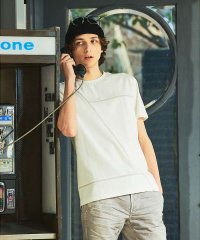 5351POURLESHOMMES/【25S/S】ダイアゴナル ライン 半袖Tシャツ/507865426