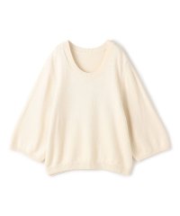 GALERIE VIE/コットンカシミヤ オーバルネックプルオーバー/507865650