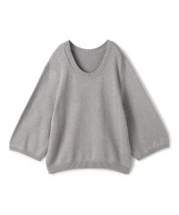 GALERIE VIE/コットンカシミヤ オーバルネックプルオーバー/507865650