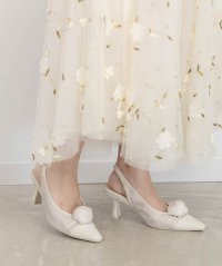 RANDA/ランダ RANDA ローズコサージュ付き2WAYバックストラップパンプス/507865723